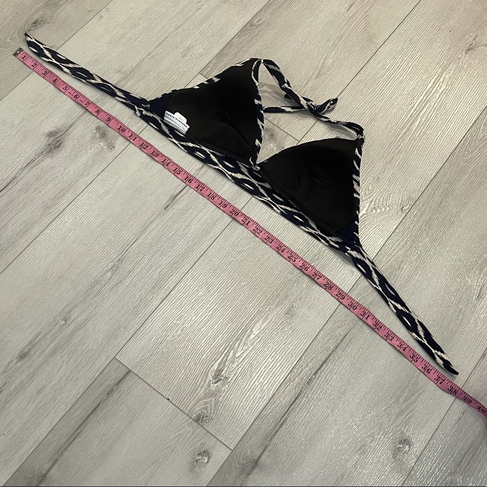 ROBIN PICCONE Banded Triangle Halter Bikini Top - Picture 3 of 6